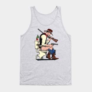 Cowboy on the Toilet Tank Top